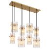 Globo lighting Gorley hanging light gold, 8-light sources