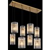 Globo lighting Gorley hanging light gold, 8-light sources