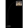 Globo lighting Gorley floor lamp black, 1-light source