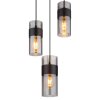 Globo lighting Scarfina hanging light black, 3-light sources