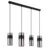 Globo lighting Scarfina hanging light black, 4-light sources