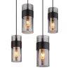 Globo lighting Scarfina hanging light black, 8-light sources