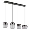 Globo lighting Cristallica hanging light LED anthracite, 1-light source