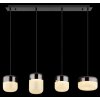 Globo lighting Cristallica hanging light LED anthracite, 1-light source