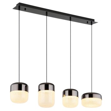 Globo lighting Cristallica hanging light LED anthracite, 1-light source