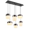 Globo lighting Cristallica hanging light LED anthracite, 1-light source