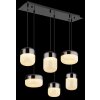 Globo lighting Cristallica hanging light LED anthracite, 1-light source