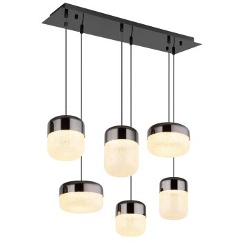 Globo lighting Cristallica hanging light LED anthracite, 1-light source