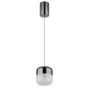 Globo lighting Cristallica hanging light LED anthracite, 1-light source