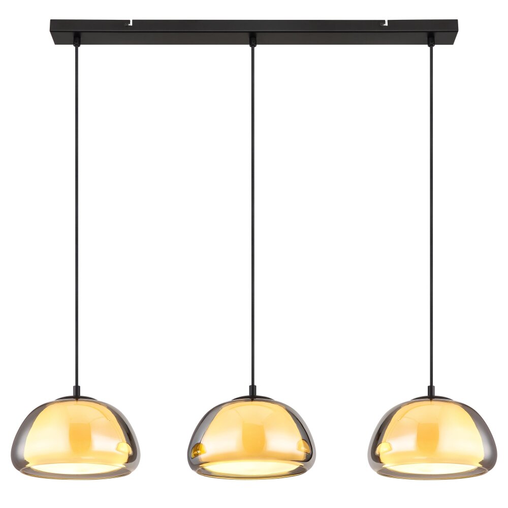 Globo lighting Jella hanging light black, 3-light sources