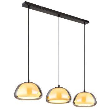 Globo lighting Jella hanging light black, 3-light sources