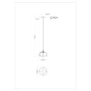 Globo lighting Jella hanging light black, 1-light source