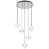 Globo lighting Aida hanging light LED chrome, 1-light source