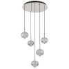 Globo lighting Aida hanging light LED chrome, 1-light source