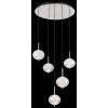 Globo lighting Aida hanging light LED chrome, 1-light source