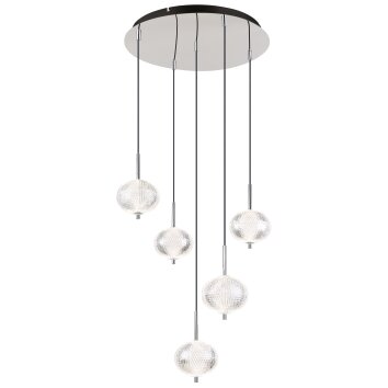 Globo lighting Aida hanging light LED chrome, 1-light source