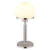 Globo lighting Haku table lamp chrome, matt nickel, 1-light source