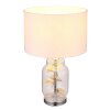 Globo lighting Ginko table lamp chrome, transparent, clear, 1-light source