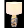 Globo lighting Ginko table lamp chrome, transparent, clear, 1-light source