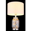 Globo lighting Ginko table lamp chrome, transparent, clear, 1-light source