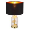 Globo lighting Ginko table lamp brass, transparent, clear, 1-light source