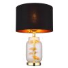 Globo lighting Ginko table lamp brass, transparent, clear, 1-light source