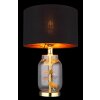 Globo lighting Ginko table lamp brass, transparent, clear, 1-light source