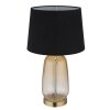 Globo lighting Classy table lamp amber, brass, 1-light source