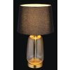 Globo lighting Classy table lamp amber, brass, 1-light source