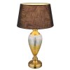 Globo lighting Leila table lamp antique brass, transparent, clear, 1-light source