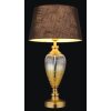 Globo lighting Leila table lamp antique brass, transparent, clear, 1-light source