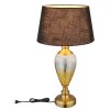 Globo lighting Leila table lamp antique brass, transparent, clear, 1-light source