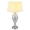 Globo lighting Leila table lamp chrome, transparent, clear, 1-light source