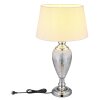 Globo lighting Leila table lamp chrome, transparent, clear, 1-light source