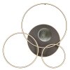 Globo lighting Invertina ceiling light LED anthracite, gold, 1-light source, Remote control