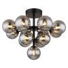 Globo lighting Grappy ceiling light black, 13-light sources