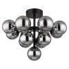 Globo lighting Grappy ceiling light black, 13-light sources