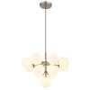 Globo lighting Grappy hanging light matt nickel, 13-light sources