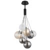 Globo lighting Ballgi hanging light black, 9-light sources