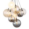 Globo lighting Ballgi hanging light black, 9-light sources