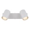 Globo lighting James ceiling light, ceiling spotlight, wall light, wall spotlight white, 2-light sources