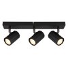 Globo lighting James ceiling light, ceiling spotlight, wall light, wall spotlight black, 3-light sources