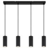 Globo lighting James hanging light black, 4-light sources