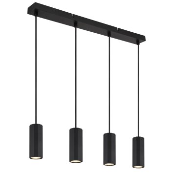 Globo lighting James hanging light black, 4-light sources