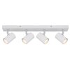 Globo lighting James ceiling light, ceiling spotlight, wall light, wall spotlight white, 4-light sources