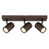 Globo lighting James ceiling light, ceiling spotlight, wall light, wall spotlight bronze, 3-light sources