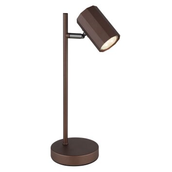 Globo lighting James table lamp bronze, 1-light source