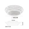 Globo lighting Klara ceiling light LED chrome, 1-light source, Remote control