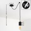 Ajaccio Pendant Light black, 1-light source