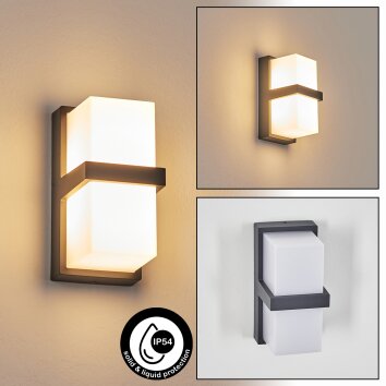 Antua outdoor wall light, Up & Down Light anthracite, 1-light source